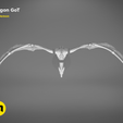 dragon-cut-white.4.png Descargar archivo Dragón Lámpara GoT • Diseño imprimible en 3D, 3D-mon