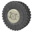 72_M1070_TYRE_01.jpg 1/72 Replacement tyre set for M1070 HET with M1000 Trailer Takom kit