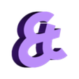 AND.stl STL file Letters and Numbers Indiana Jones Letters and Numbers | Logo・Model to download and 3D print