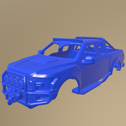 a14_013.png Archivo STL Carrocería imprimible del Ford F-150 Raptor Monster Truck 2019・Modelo para descargar y imprimir en 3D