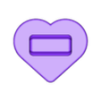 SimpleHeartMoldPin.stl EINFACHES HERZ BAD BOMBE FESTE SEIFE PRESSE FORM
