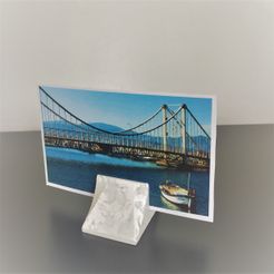 IMG_5249a.jpg Free STL file BRIDGE PHOTO HOLDER・3D printing model to download